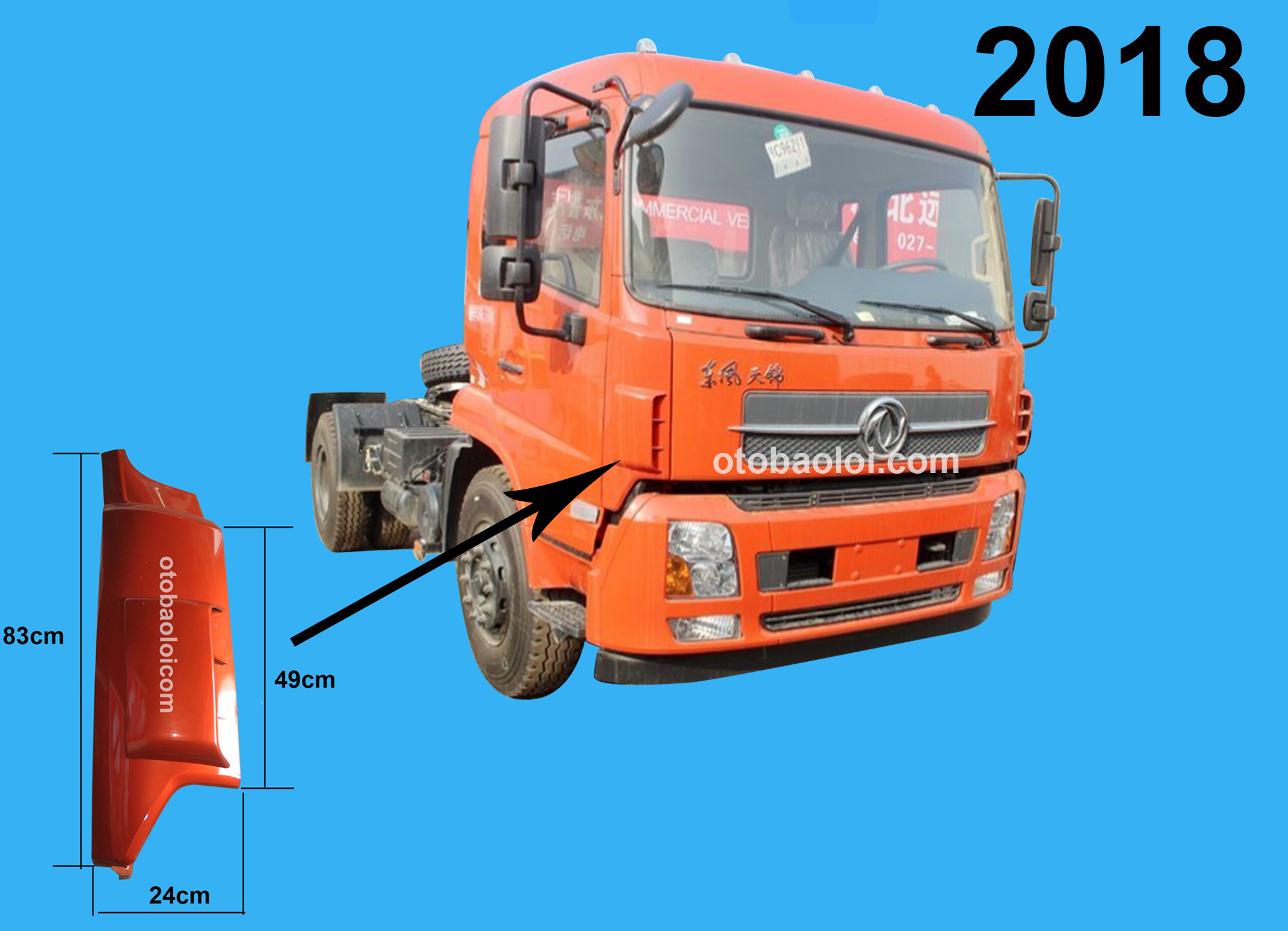 Ốp gió đời đứng R HH8Tan