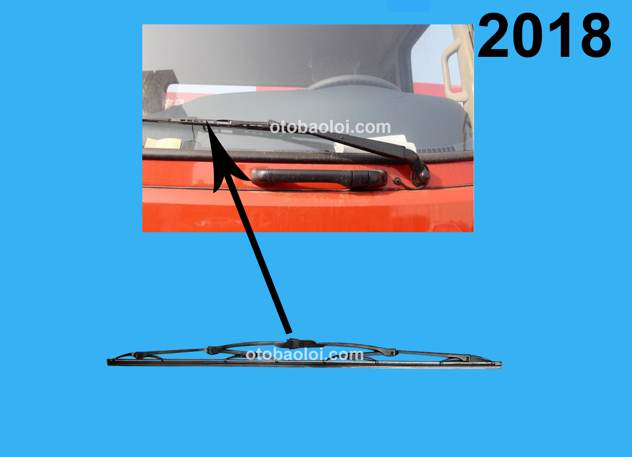 chổi gạt mưa HH 8 tấn 