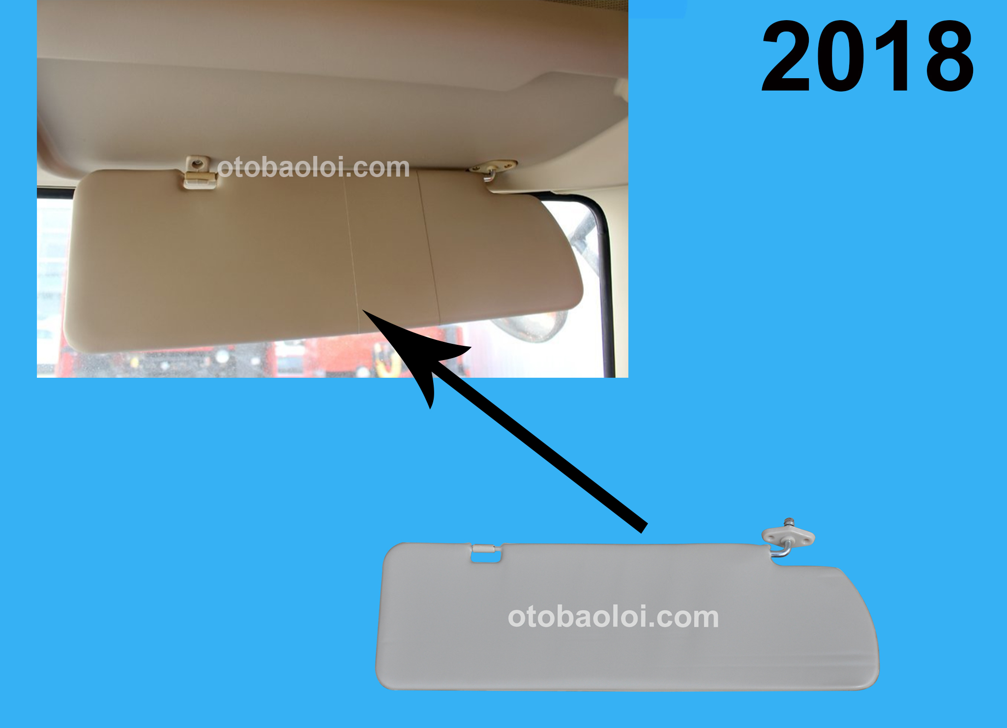 Chắn nắng trong cabin HH 8 tan L