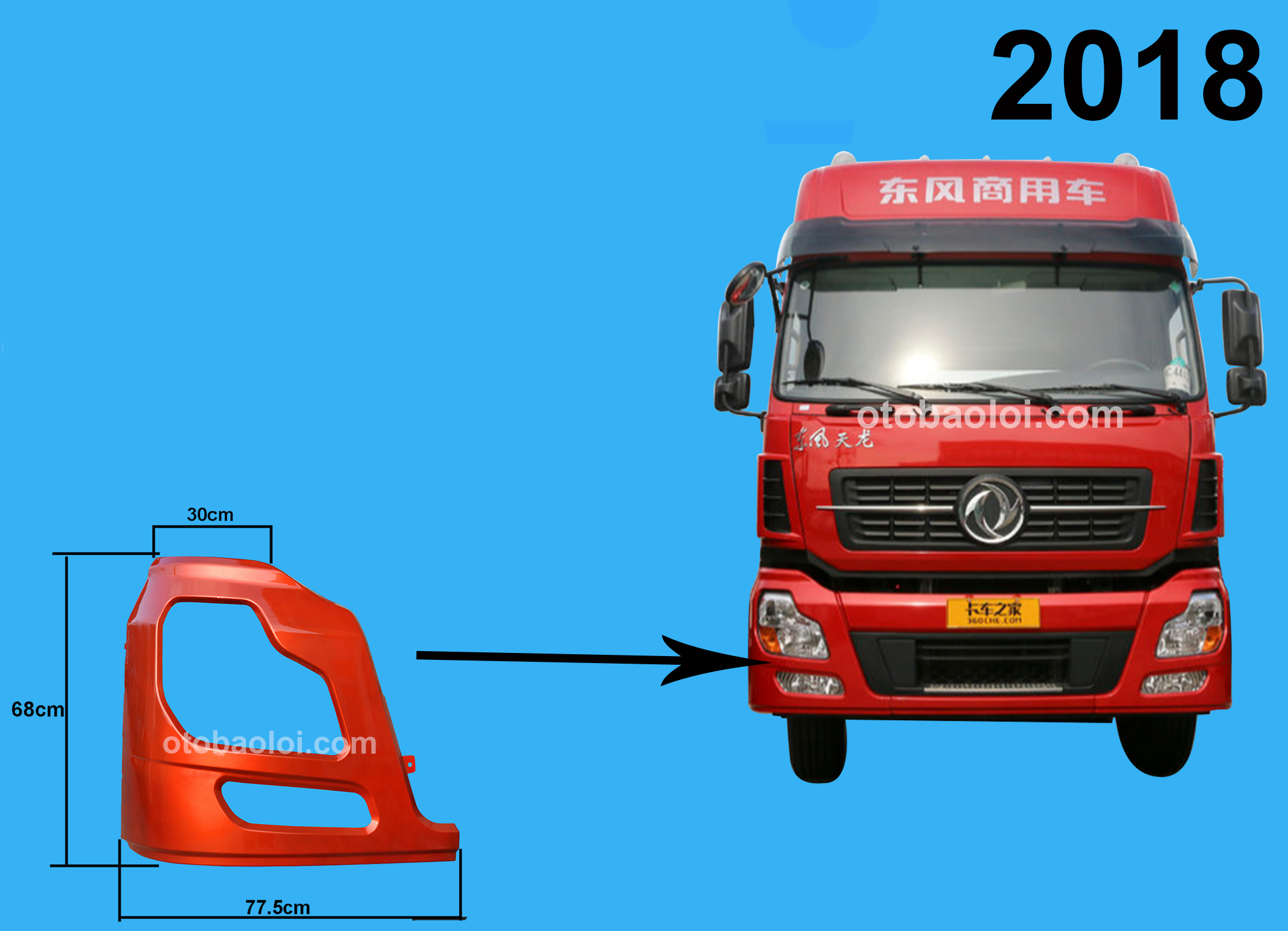 Khoang đèn pha mới R DPTL