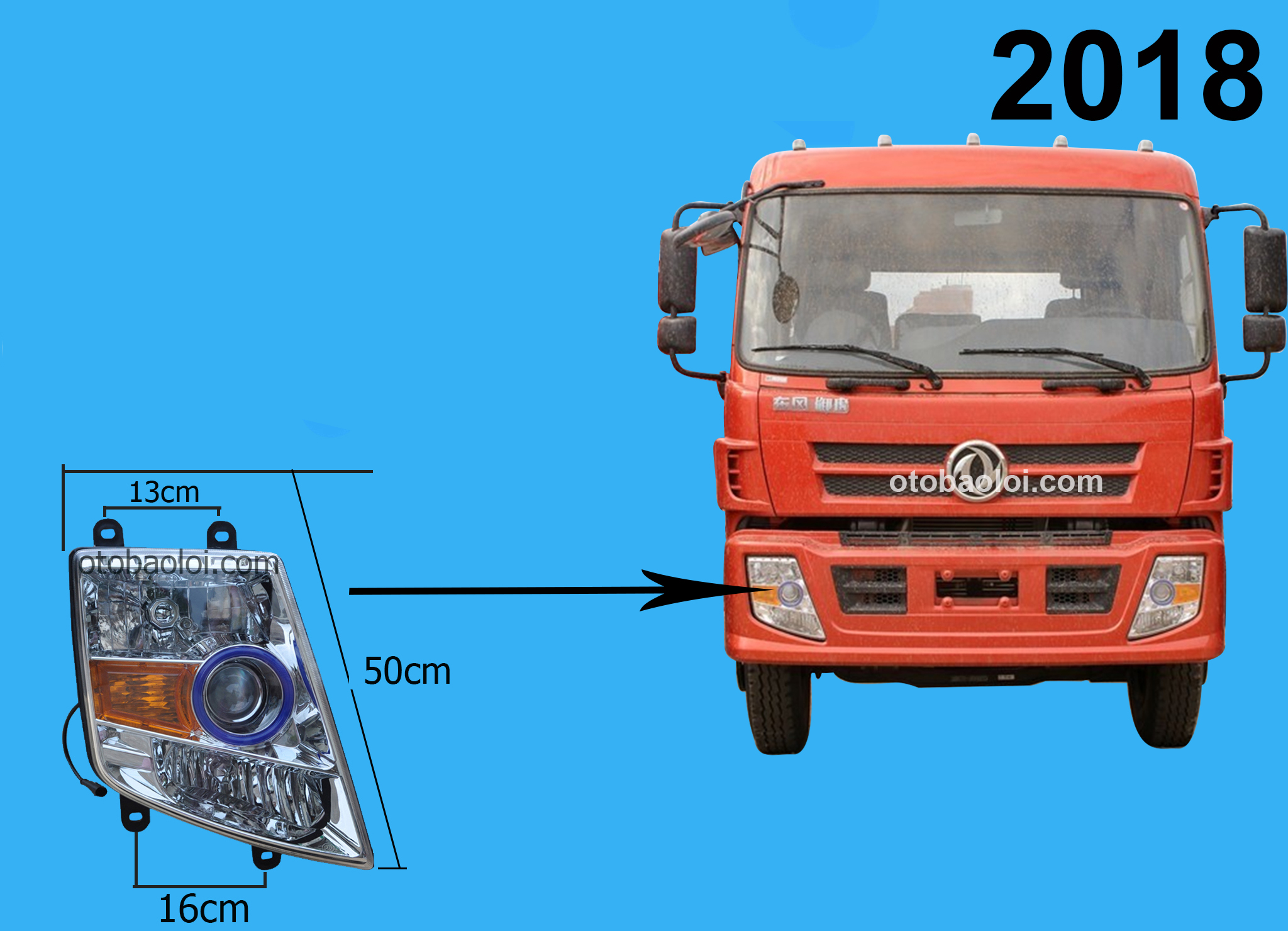 Đèn pha đời mới R Tesang