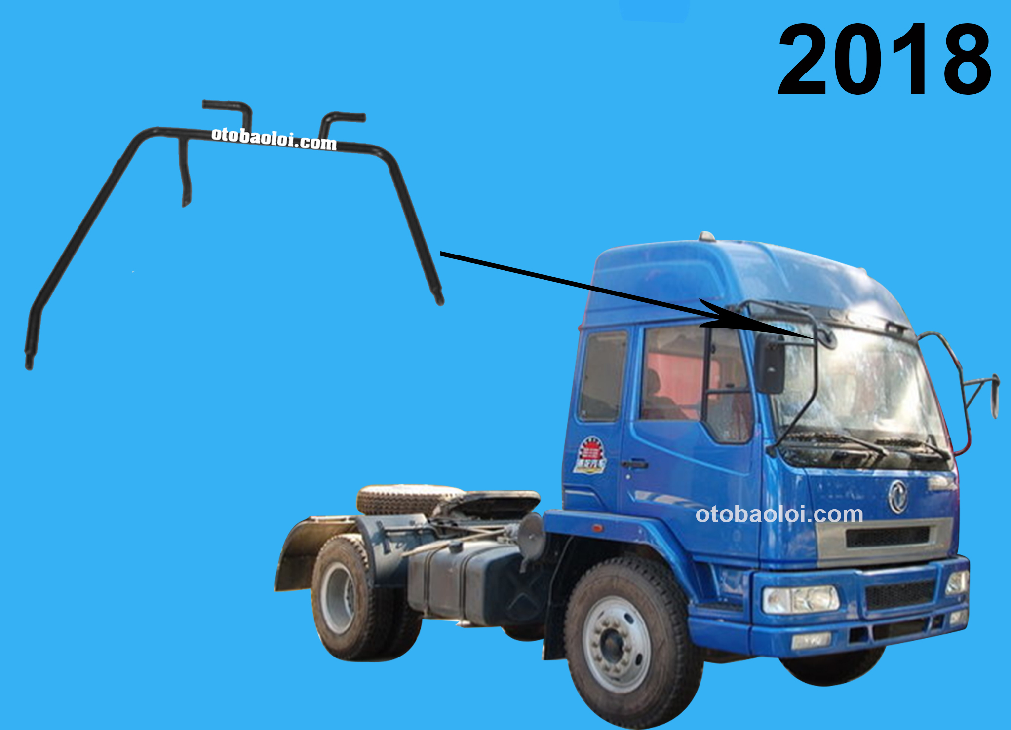 GỌNG GƯƠNG CHIẾU HẬU BÊN LÁI PHỤ DFM1011