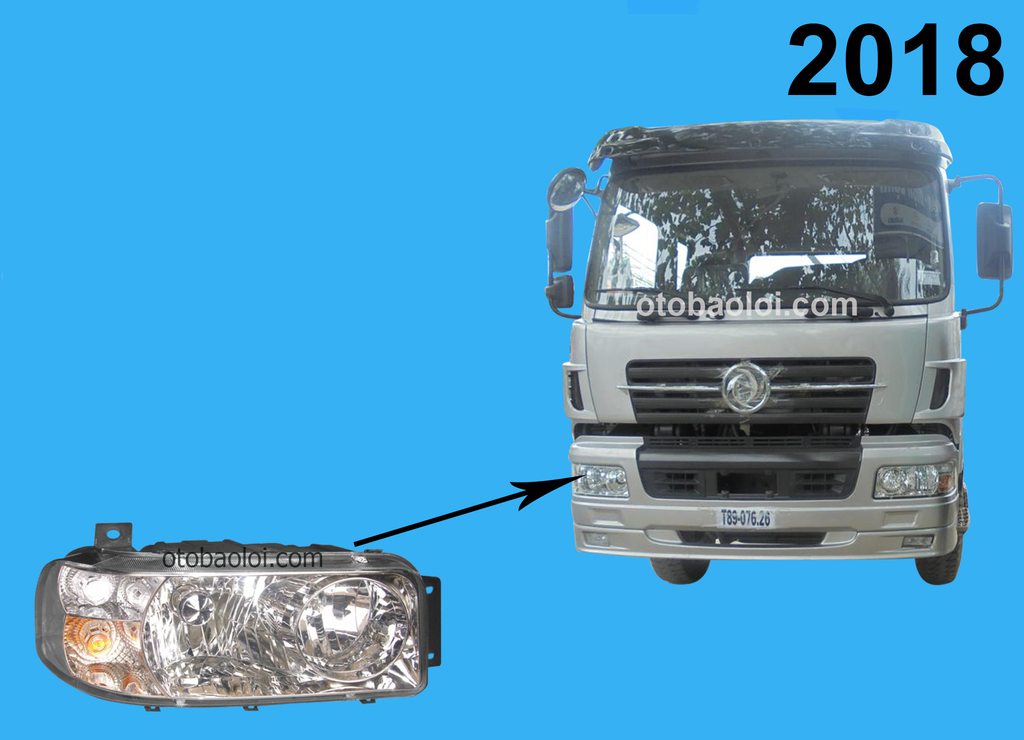 Đèn pha đời mới R TG8Tan