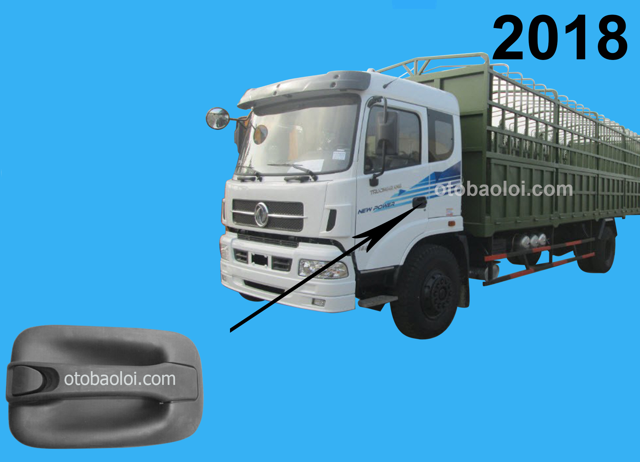 Tay mở cửa ngoài DF Trường Giang 8 tấn L