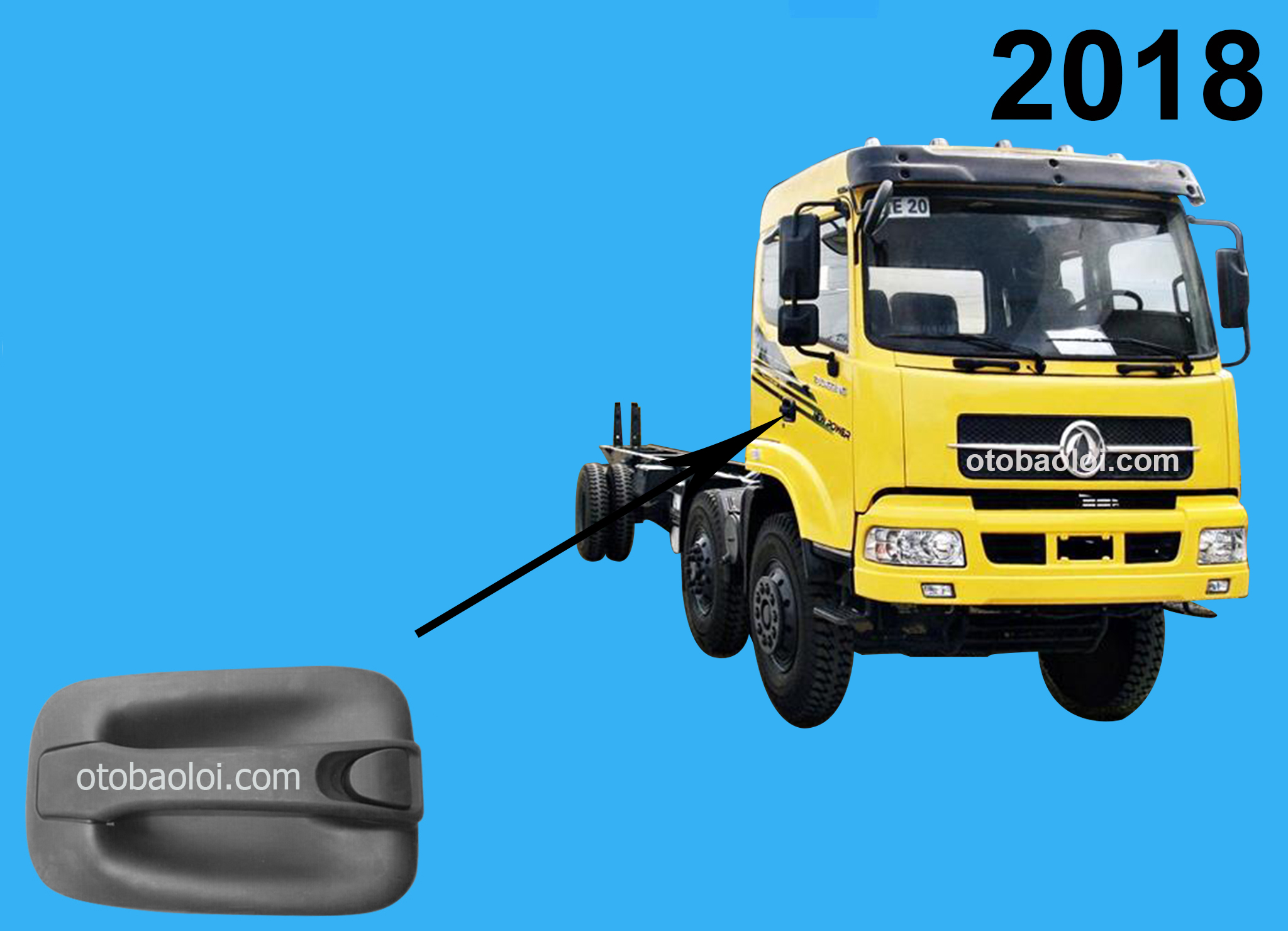 Tay mở cửa ngoài DF Trường Giang 8 tấn R