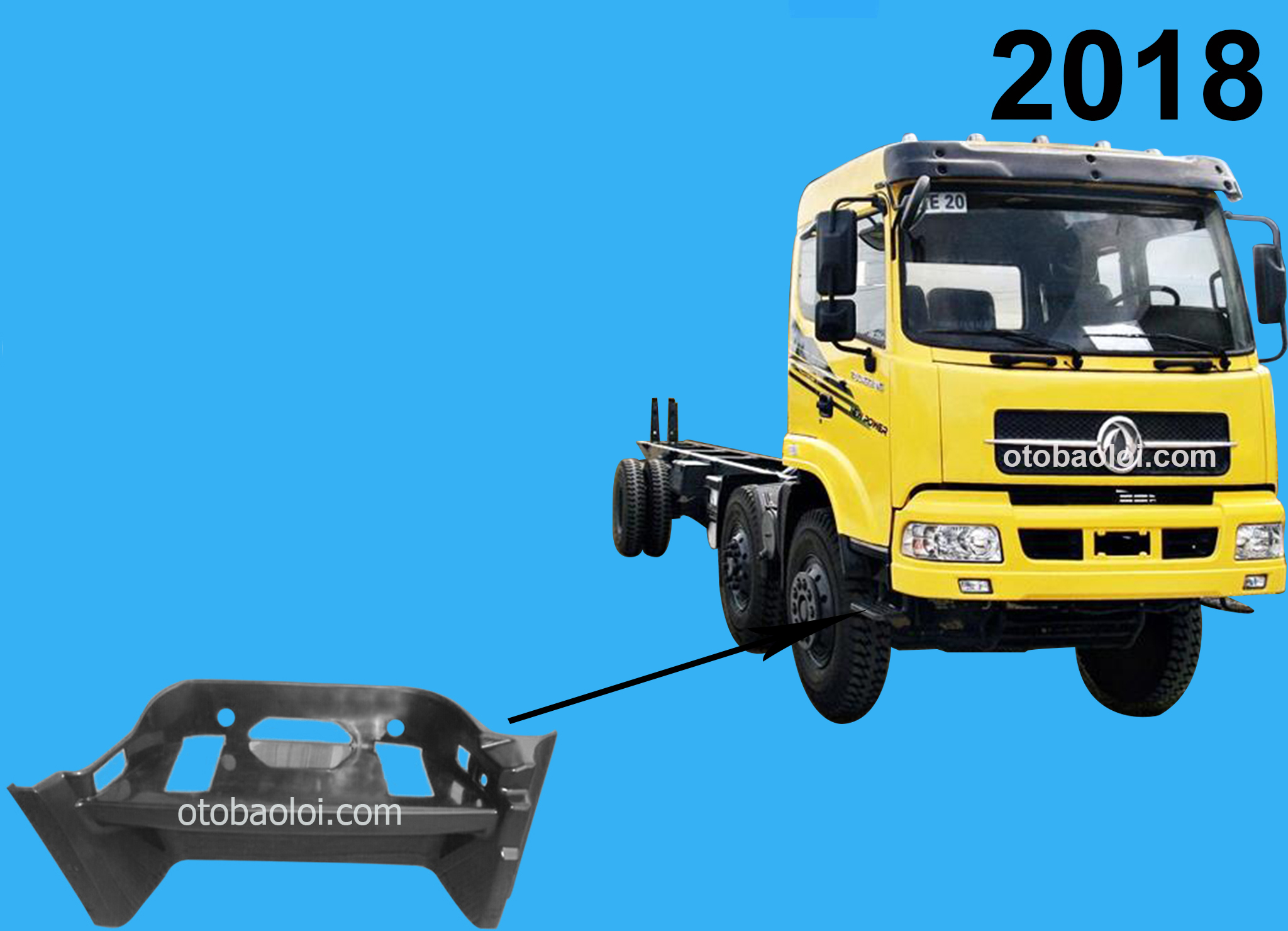 Ốp bậc lên xuống DF Trường Giang 8 tấn R