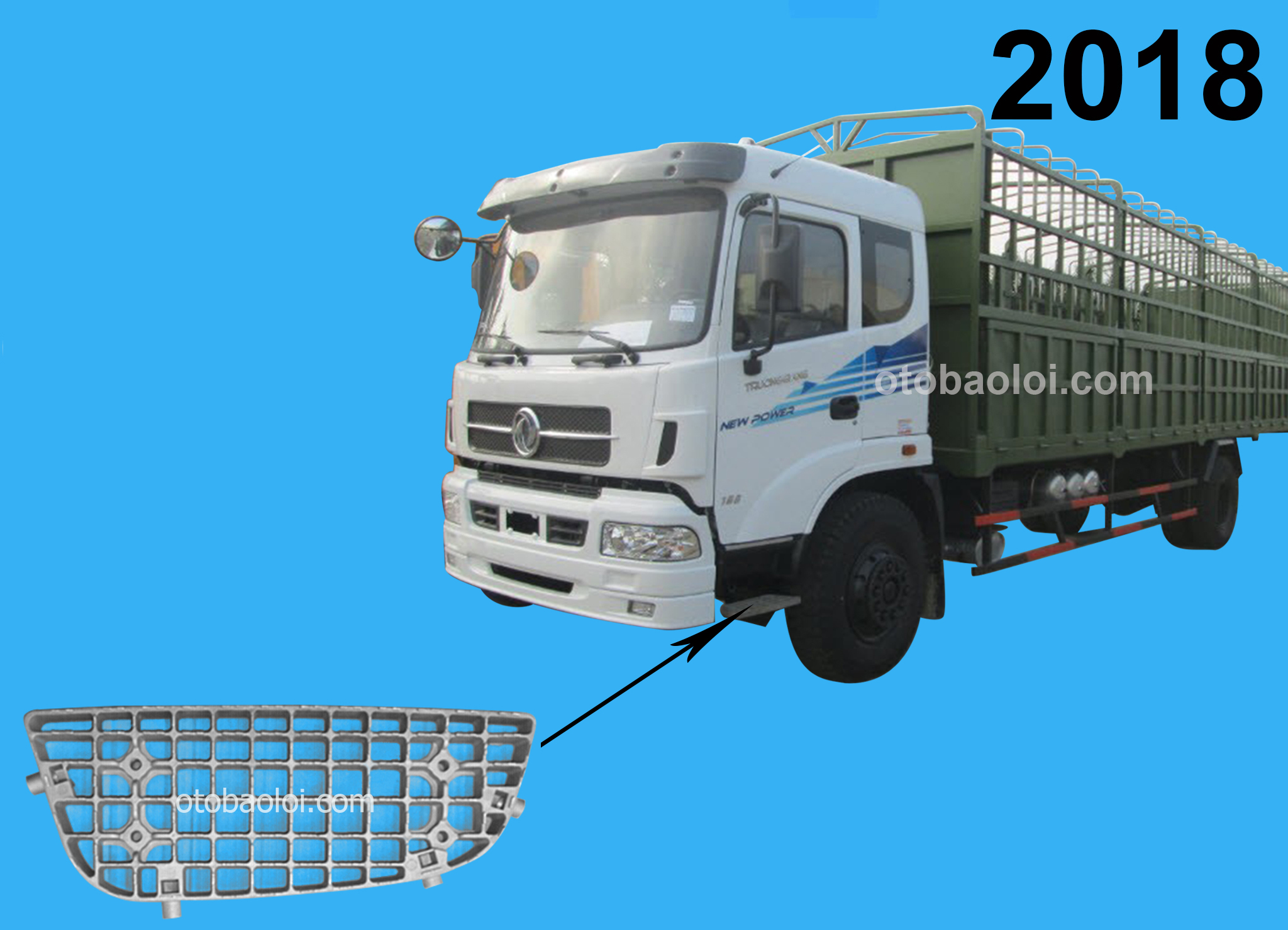 Bậc lên xuống trên DF Trường Giang 8 tấn L