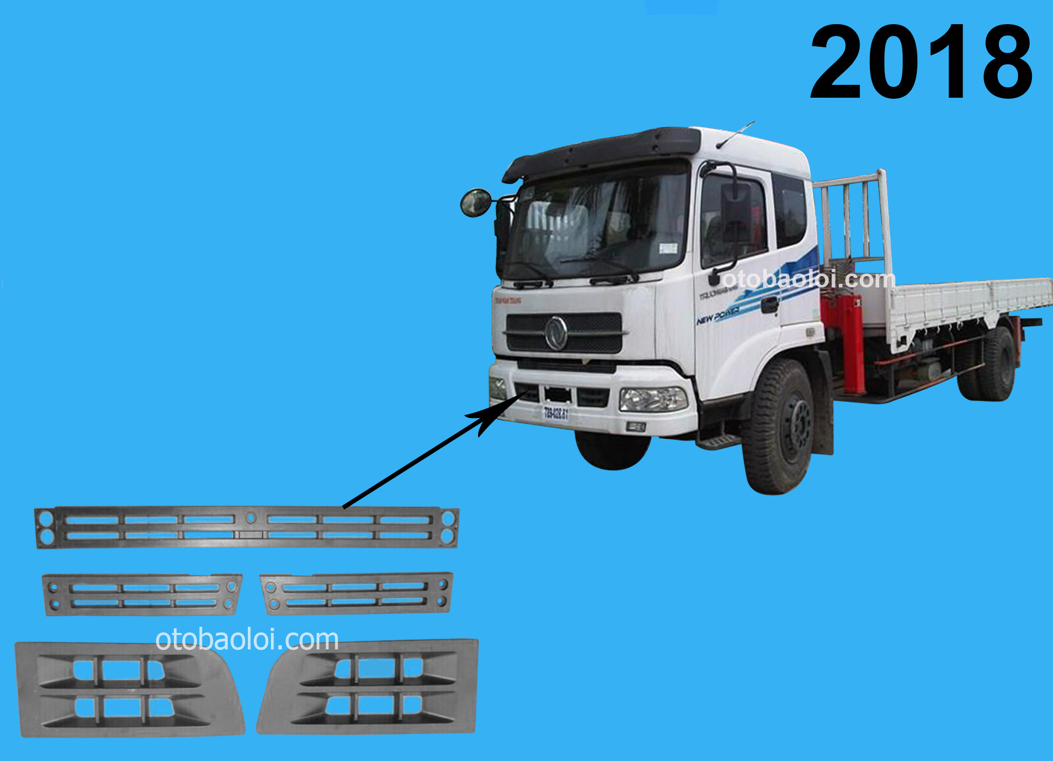 Bộ nẹp trang trí badosoc DF Trường Giang 8 tấn