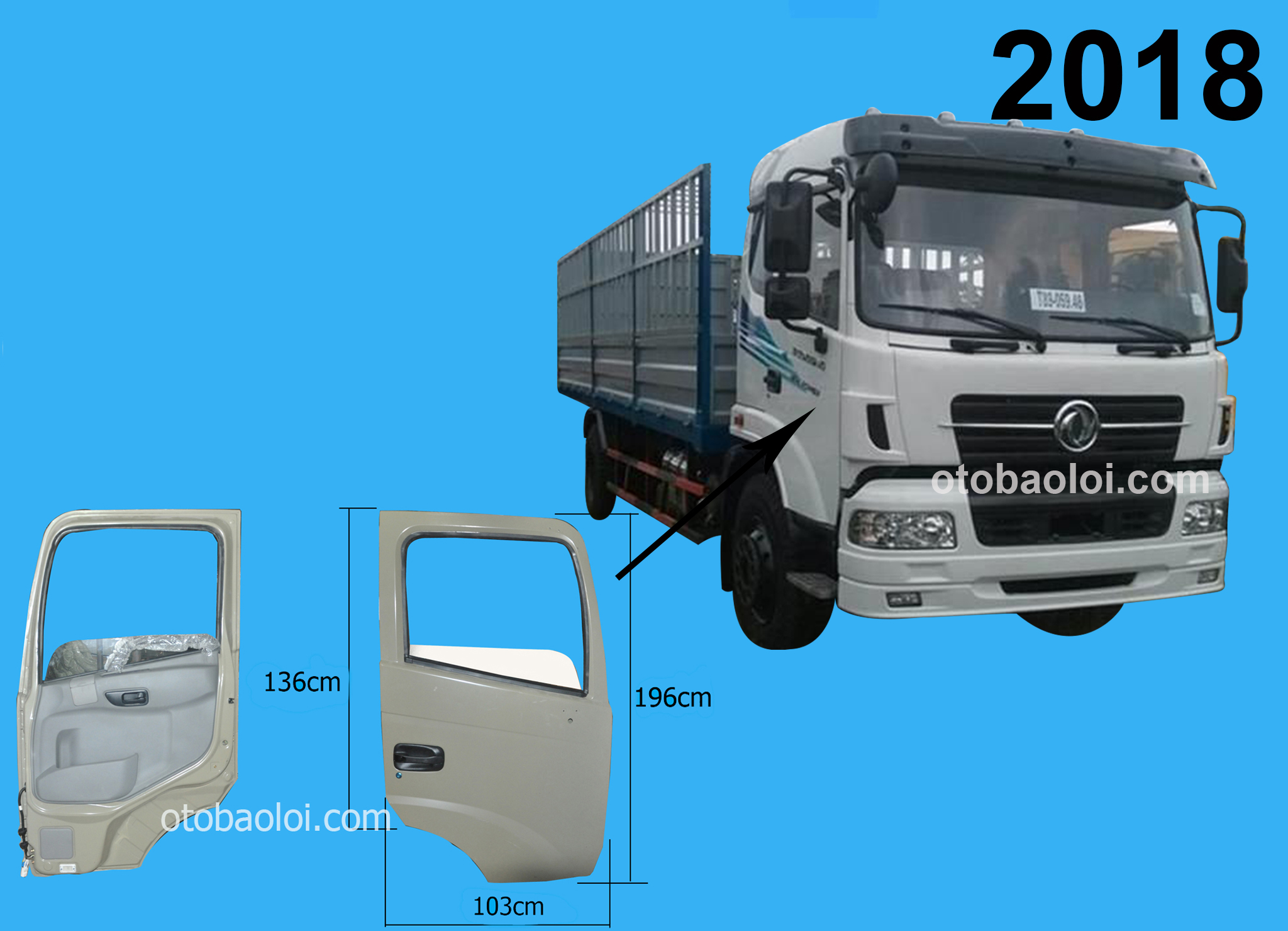 Cánh cửa tổng thành DF Trường Giang 8 tấn R