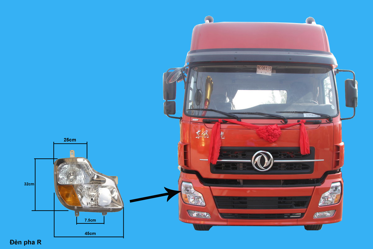 Đèn pha loại đẹp DF Thiên Long R