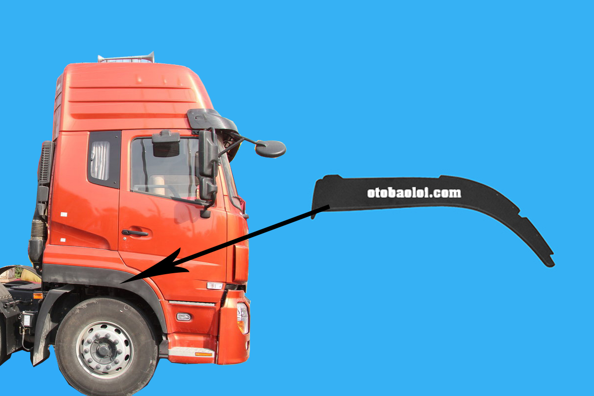 Vè nhựa đen dưới vè xe DF Thiên Long R