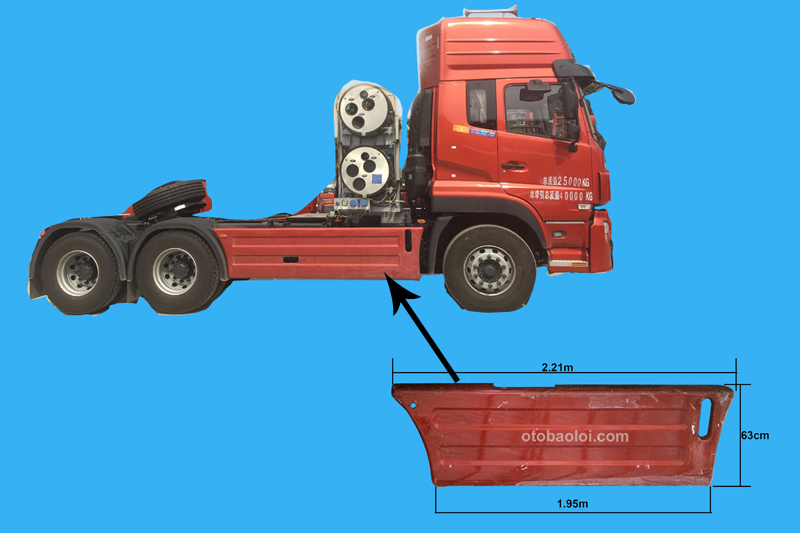 Miếng ốp dọc sườn xe dưới DF Thiên Long R