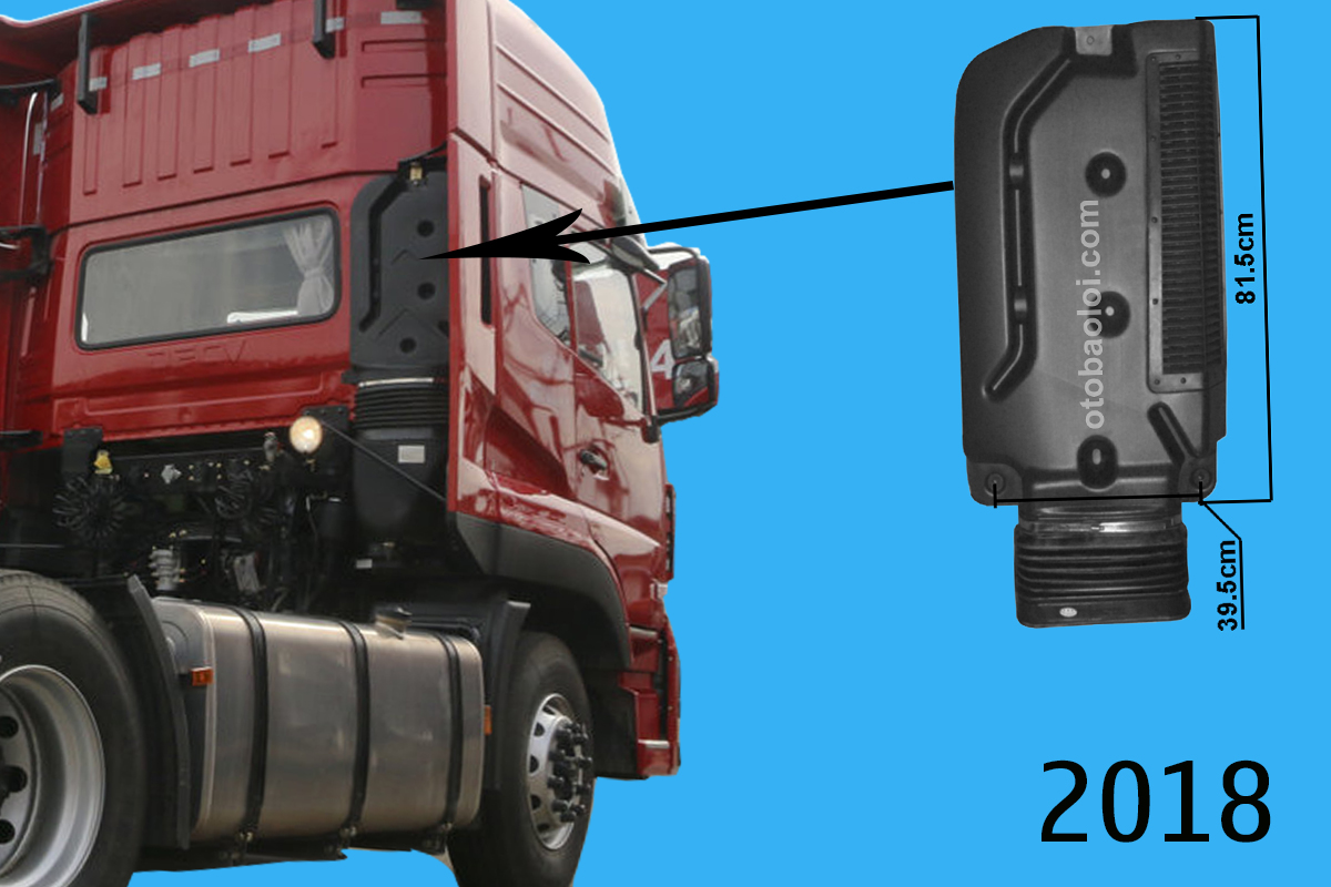 Ống hút gió sau lưng cabin vuông DF Thiên Long