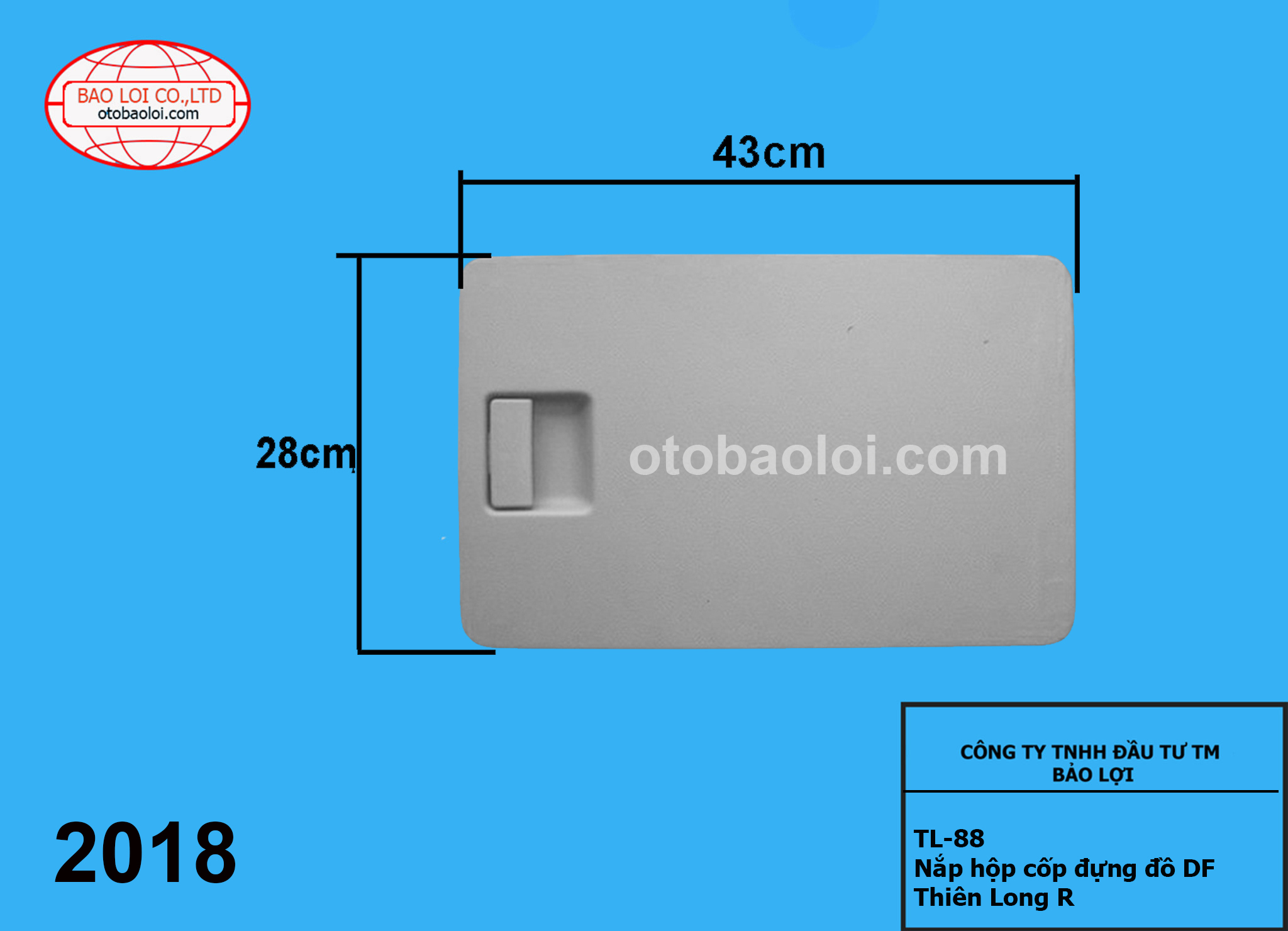Nắp hộp cốp đựng đồ DF Thiên Long R