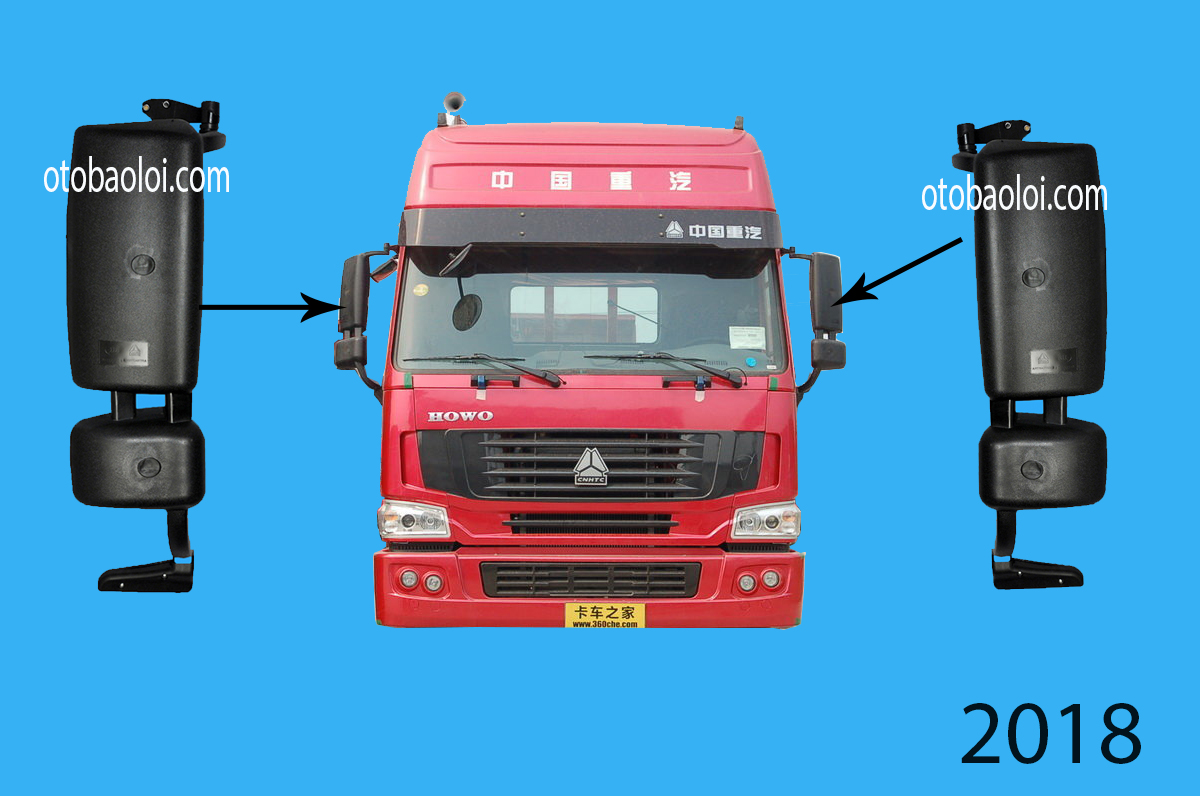 Gương tay nhựa ben L HW