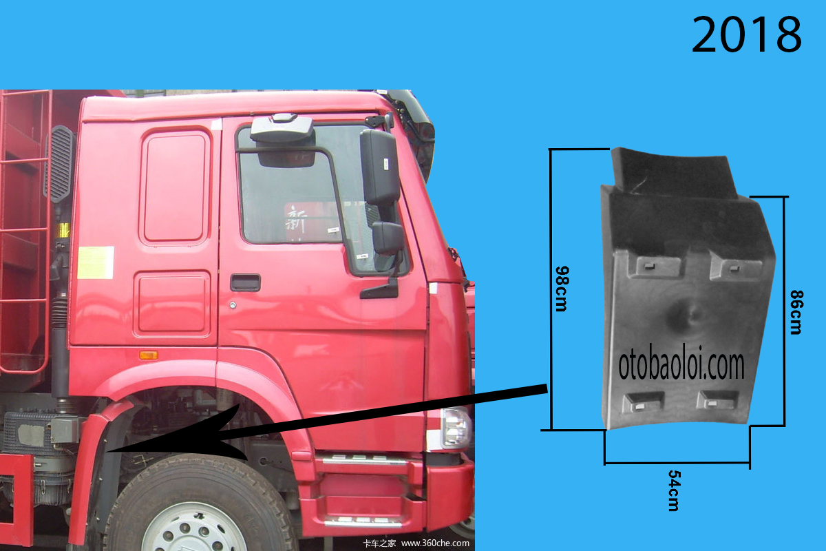 Chắn bùn sau bánh trước 07 R HW