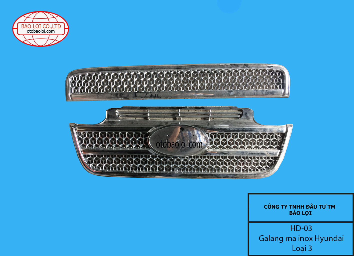 Galang ma inox Hyundai Loại 3