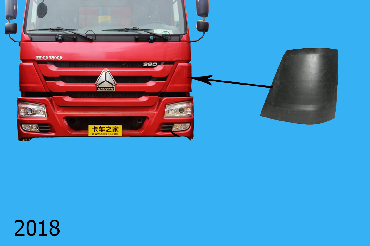 Ốp gió phun sơn howo2010 R HW