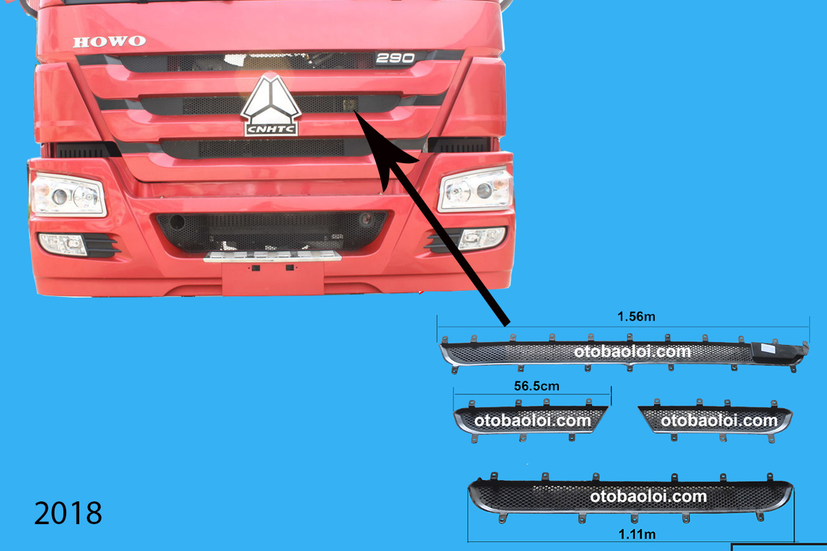 Lưới mặt galang howo 2010 HW