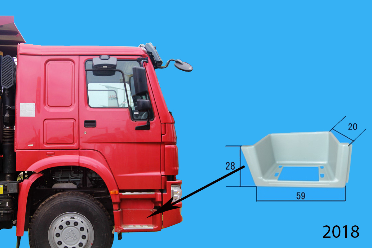 Ốp bậc lên xuống phun sơn ben HW 2010 R