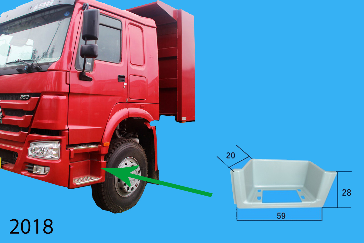 Ốp bậc lên xuống phun sơn ben HW 2010 L