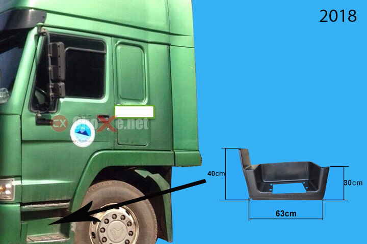 Ốp bậc lên xuống đầu kéo 2007 sơn L HW