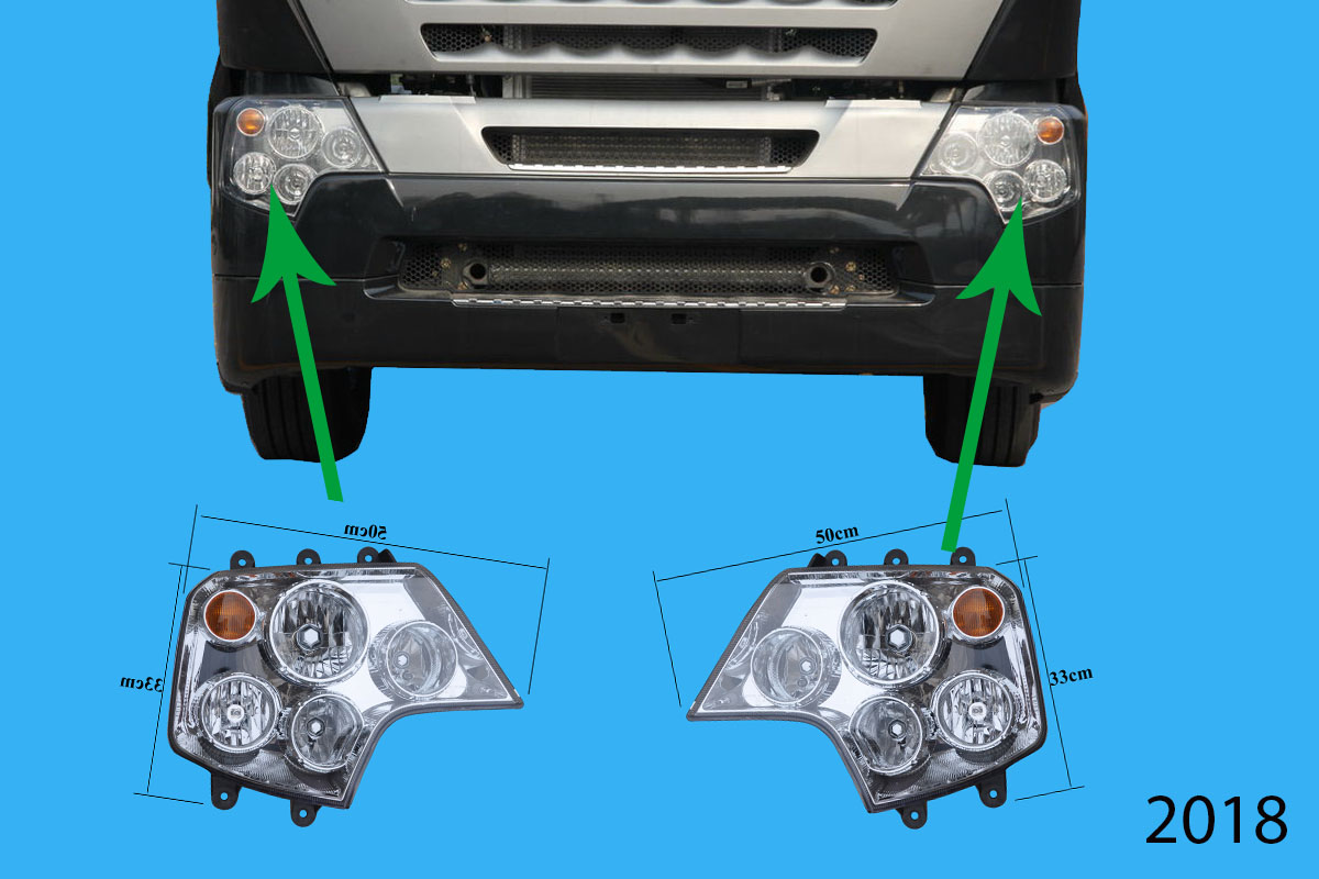 Đèn pha đẹp Howo A7 L(mặt trắng) 