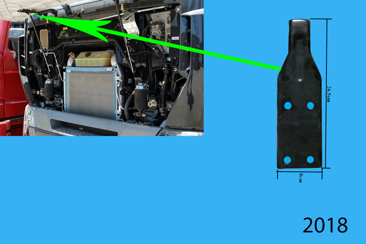 Bản lề mặt galang Howo A7 L