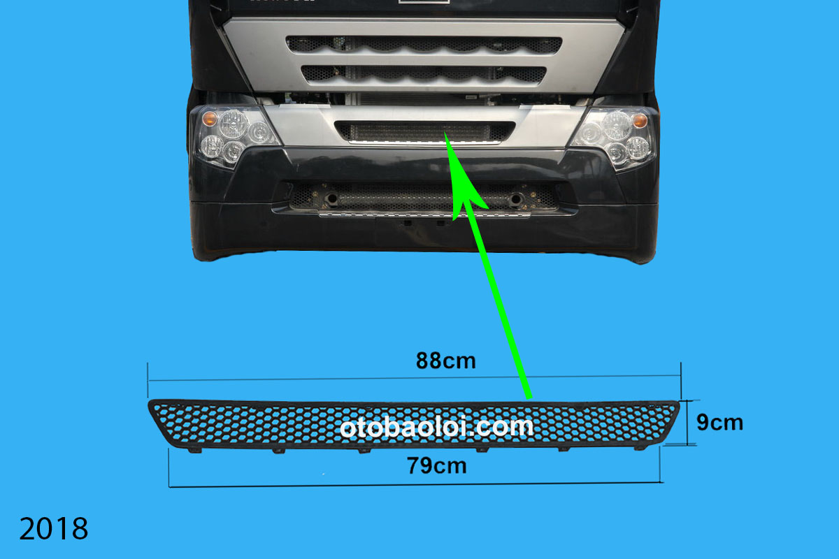 Lưới  trang trí badosoc giữa Howo A7