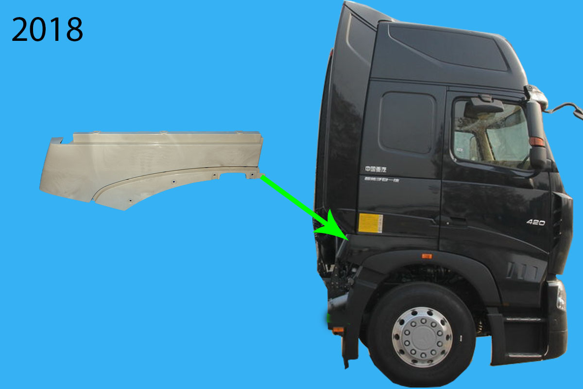 Vè xe đoạn sau bản rộng R Howo A7