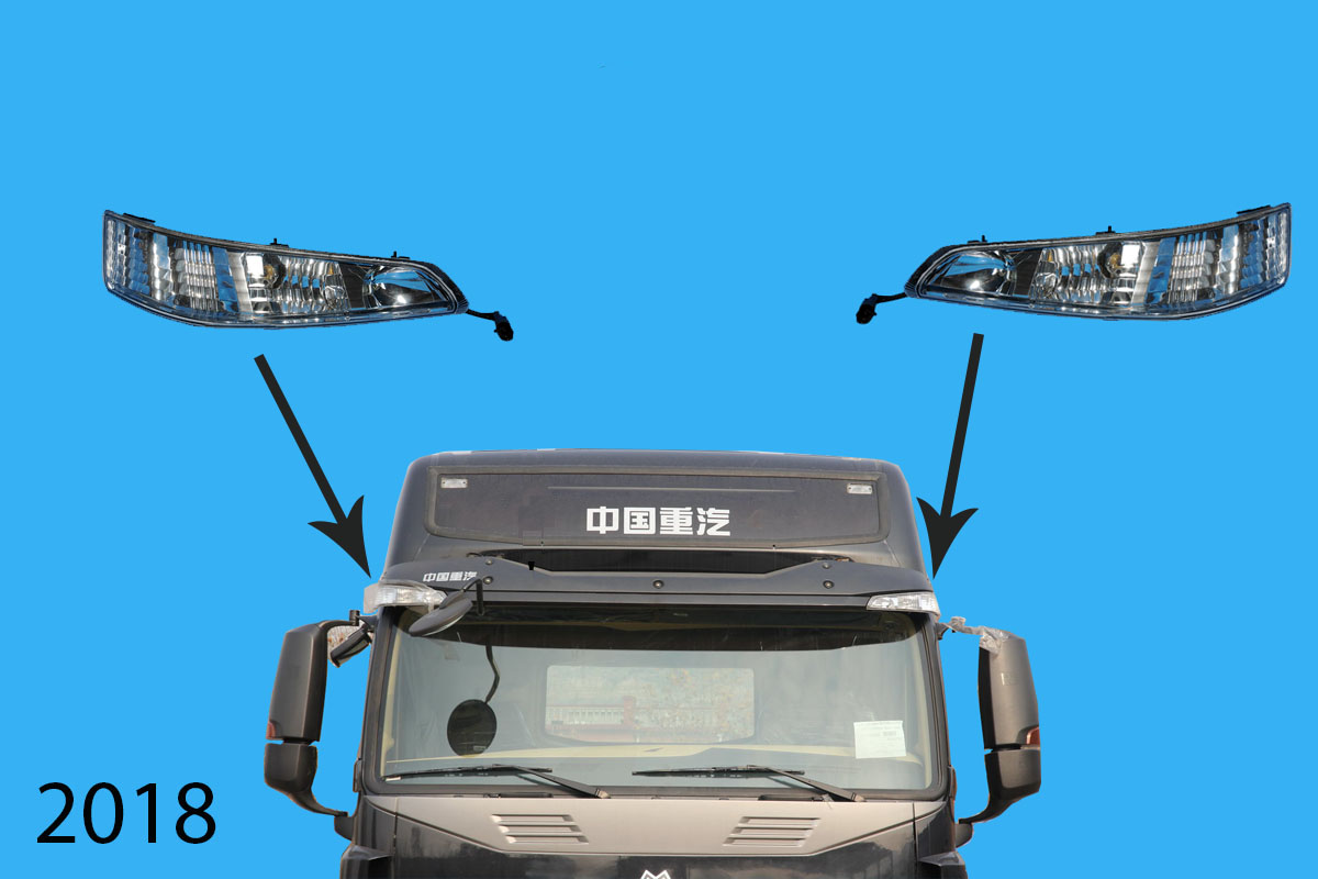 Đèn chắn nắng L Howo A7