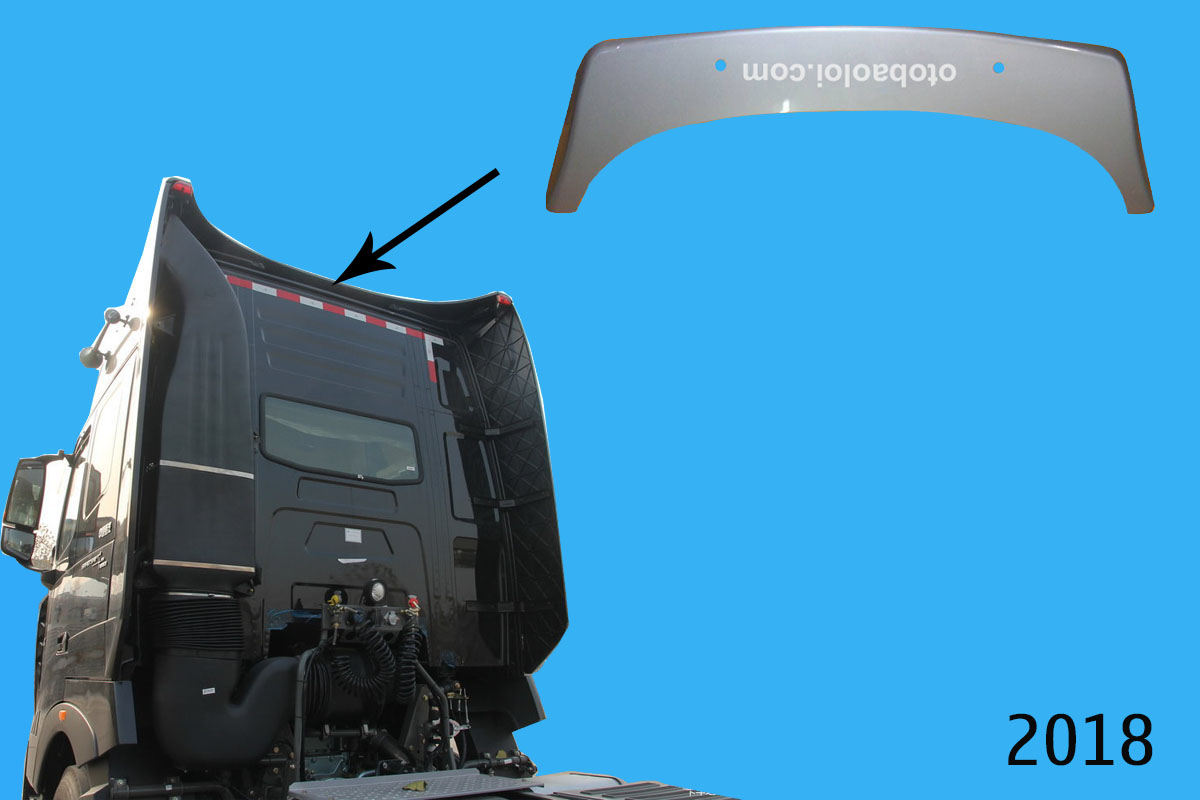 Lướt gió trên sau cabin nóc cao Howo A7