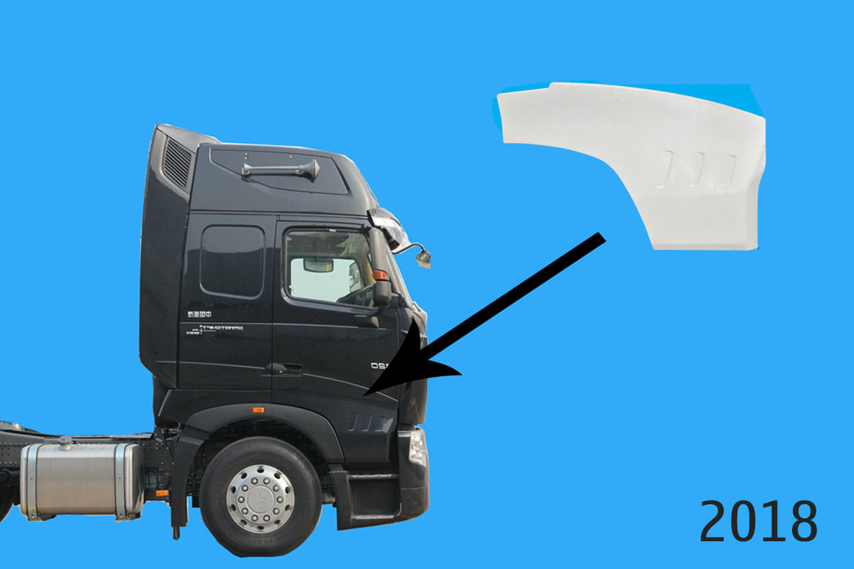 Ốp dưới cánh cửa phía ngoài Howo A7 R