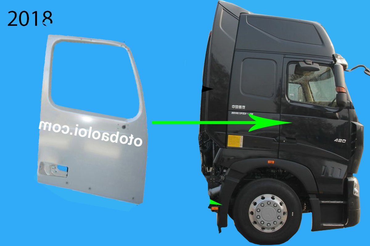 Cánh cửa mộc nóc cao R Howo A7