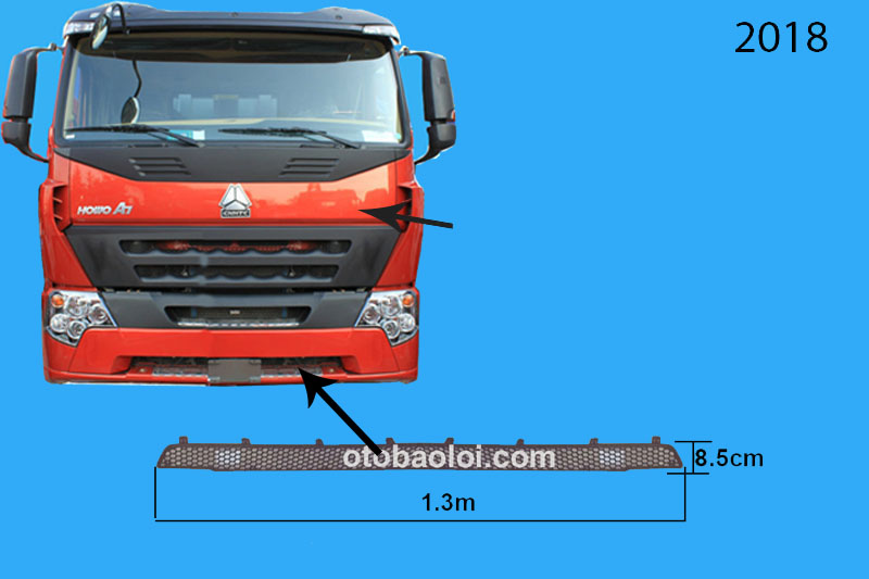 Lưới  trang trí trên badosoc dưới sắt Howo A7