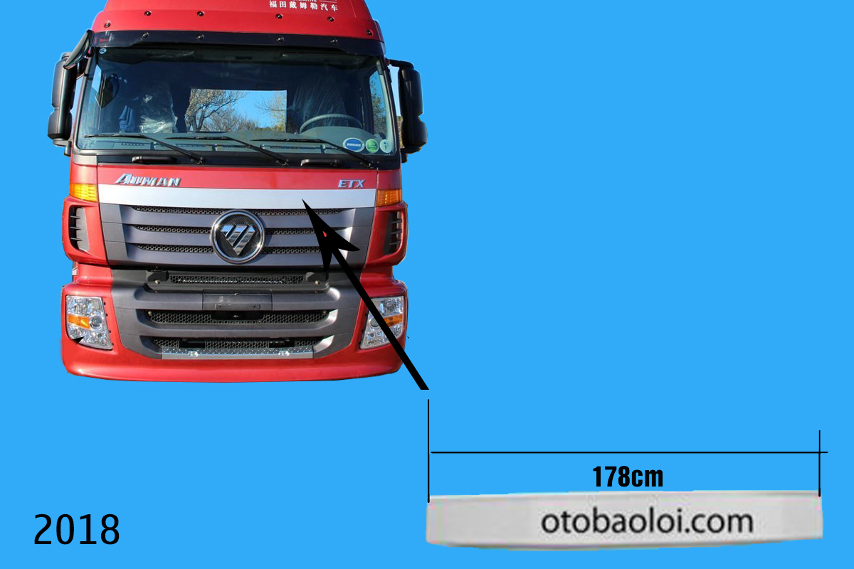 nẹp  trang trí mặt galang dài 1.78m