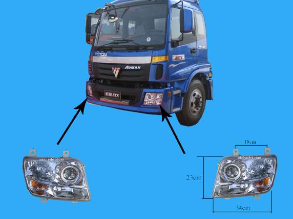 Đèn pha Qibin thùng R