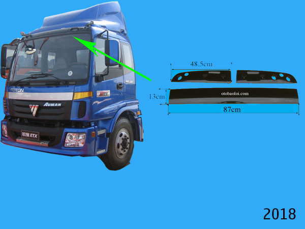 Trang trí trên kính tải thùng QB