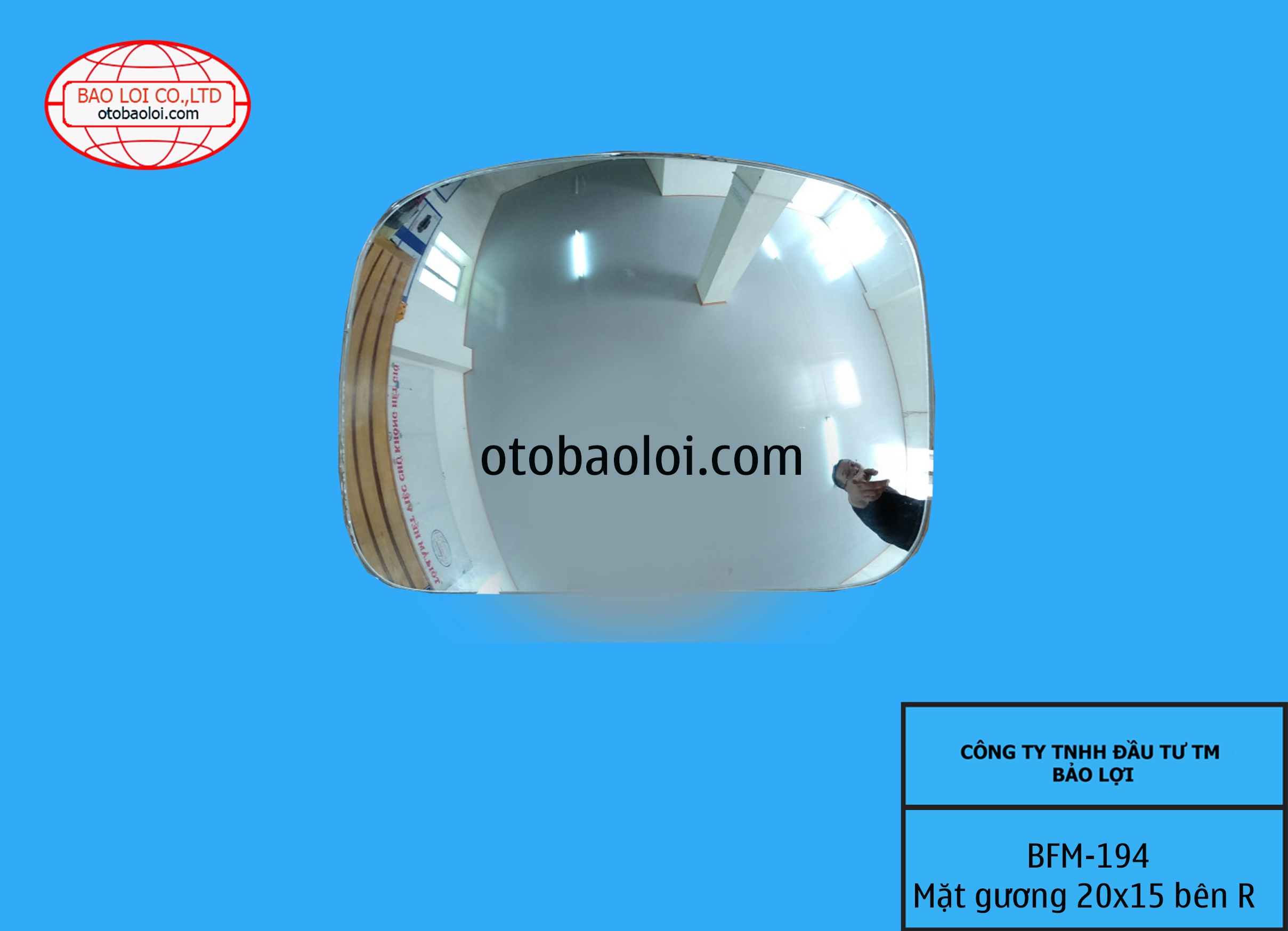 Mặt gương 20x15 bên R(gương đầu xe Cacadia)