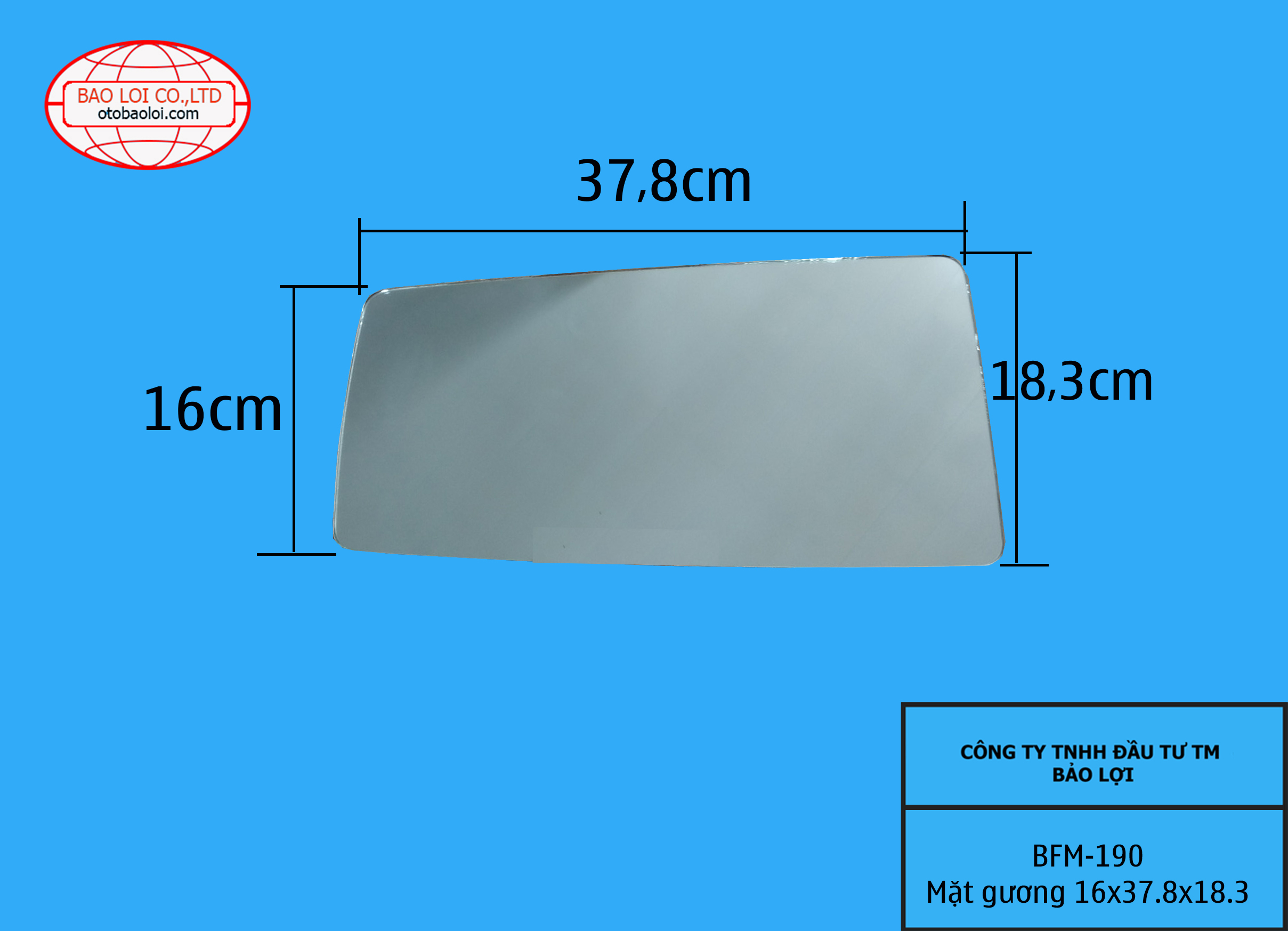 Mặt gương 16x37.8x18.3 (gương dài MF)
