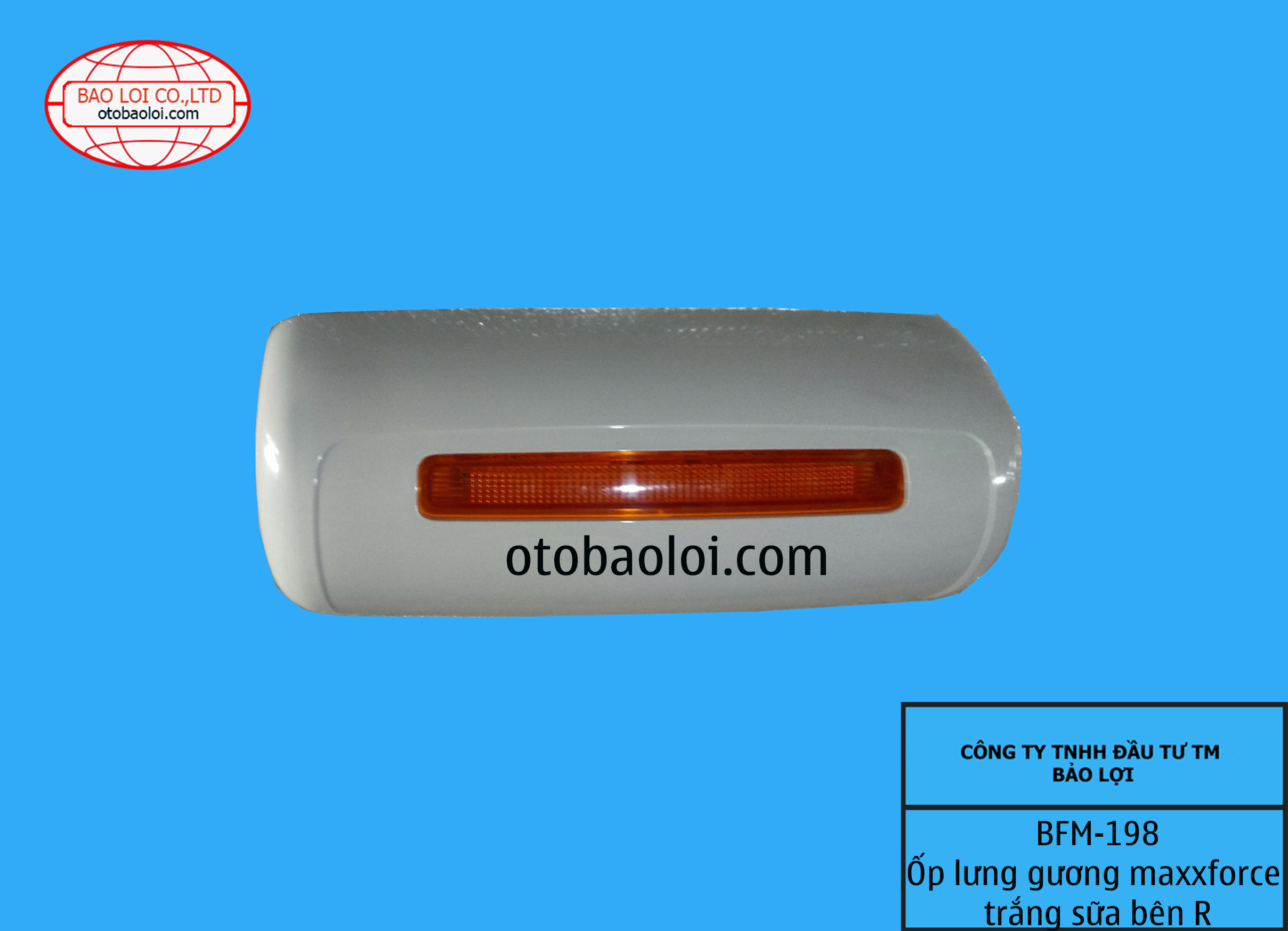 Ốp lưng gương maxxforce trắng sữa bên R