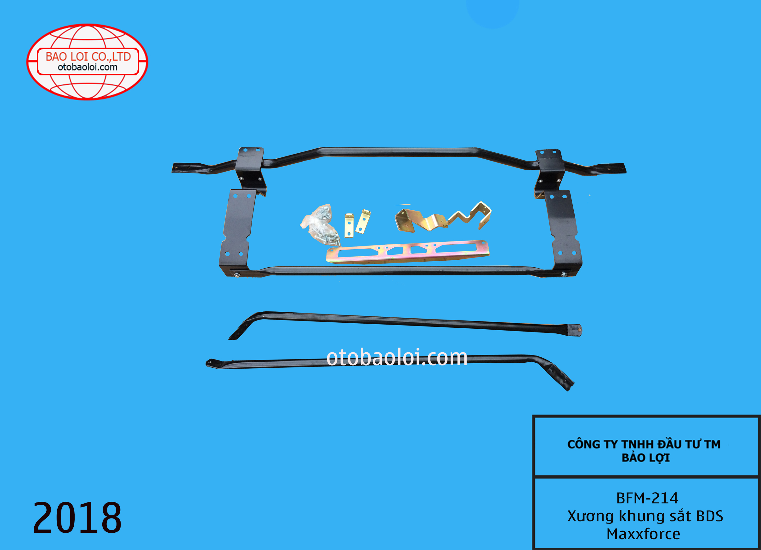 Xương khung sắt BDS Maxxforce 2 mảnh (ống tròn)