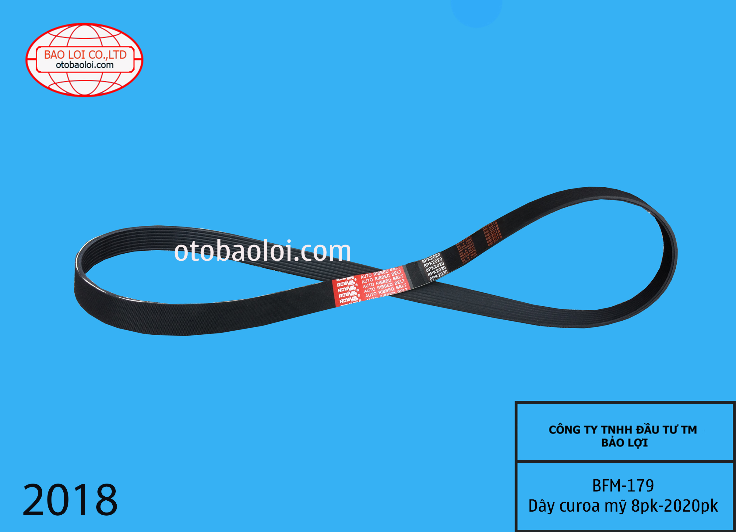 Dây curoa mỹ  8pk-2020pk