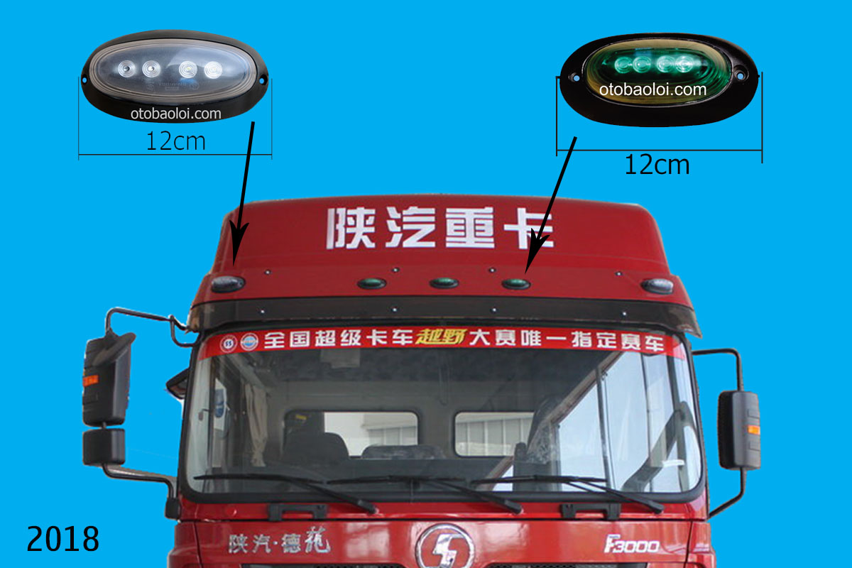  Đèn chắn nắng màu trắng F3000