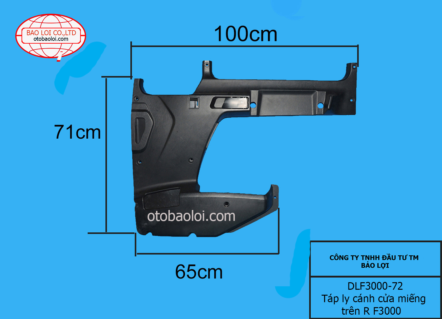 Táp ly cánh cửa miếng trên R F3000