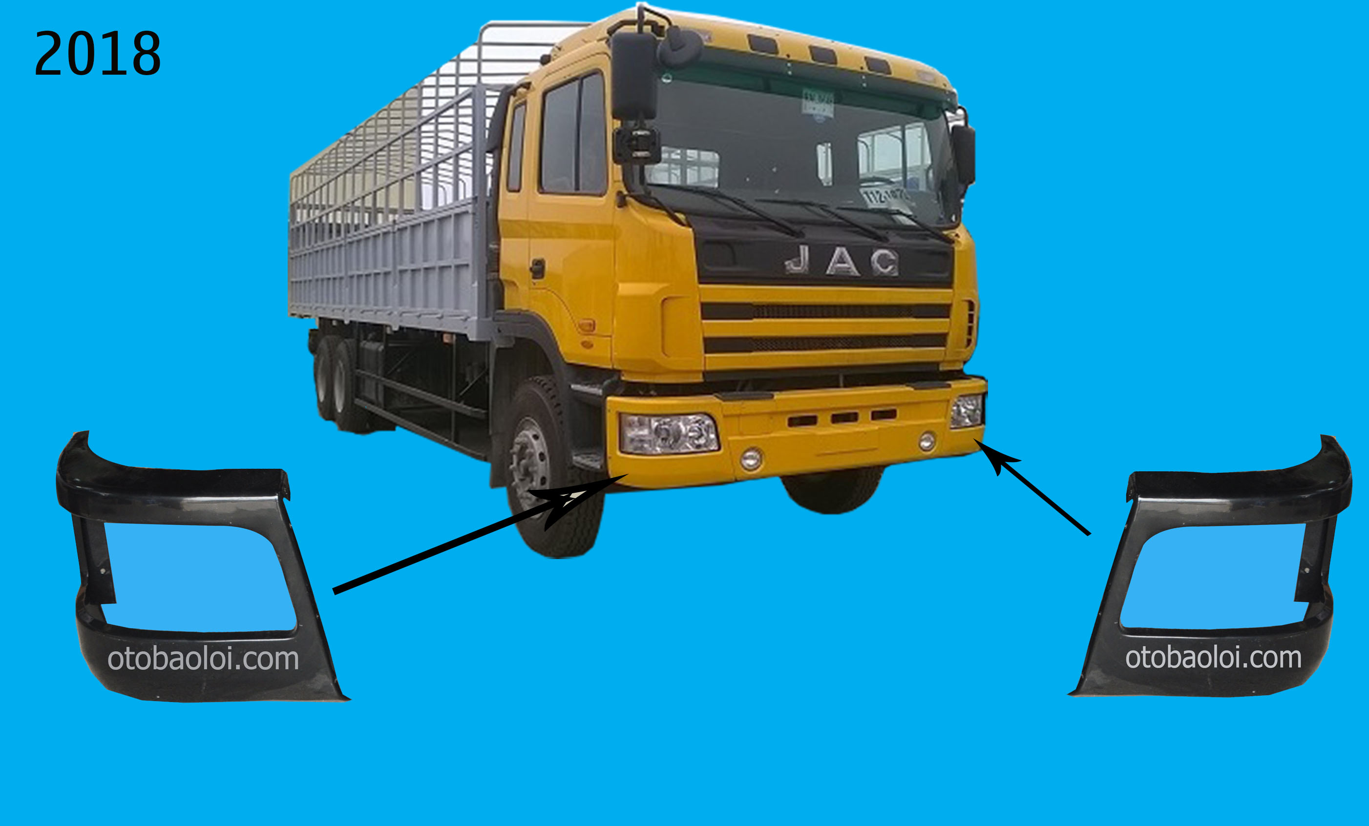 Khoang đèn pha sắt R JAC N94