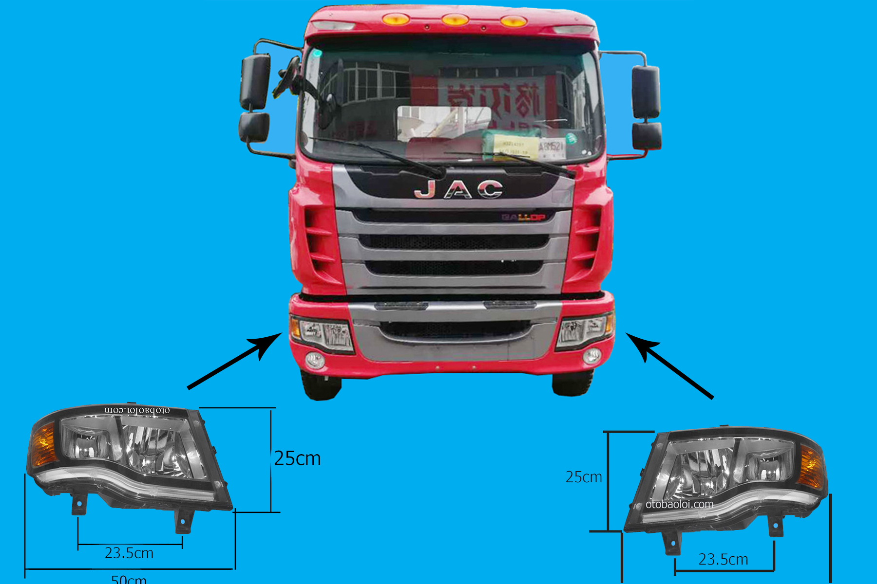 Đèn pha jac mới = N94 L