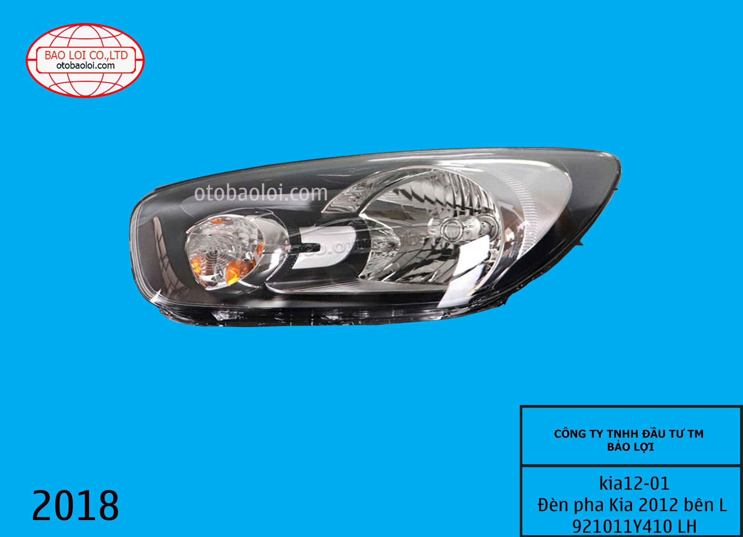 Đèn pha Kia 2012 bên L 921011Y410 LH