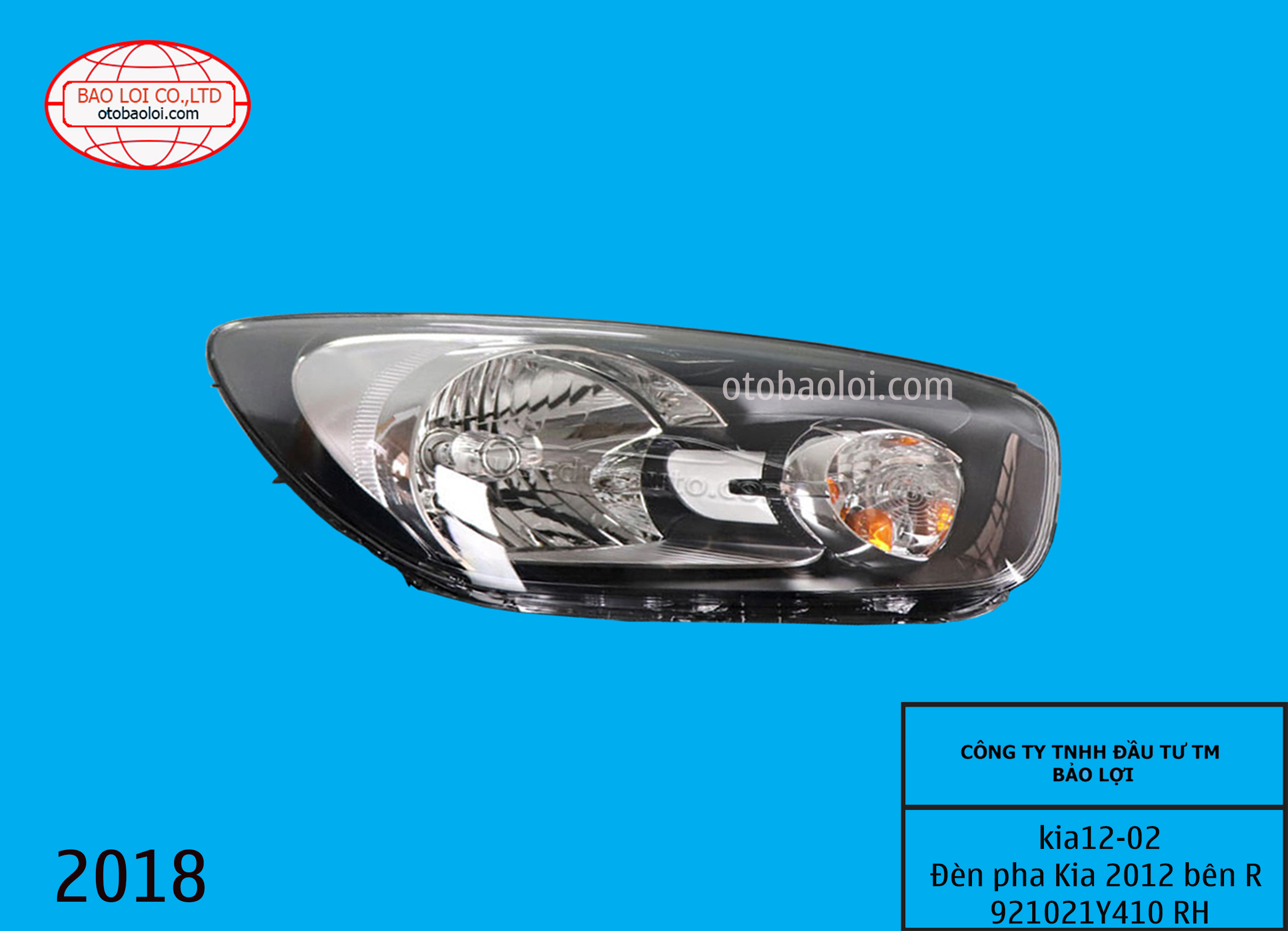 Đèn pha Kia 2012 bên R 921021Y410 RH