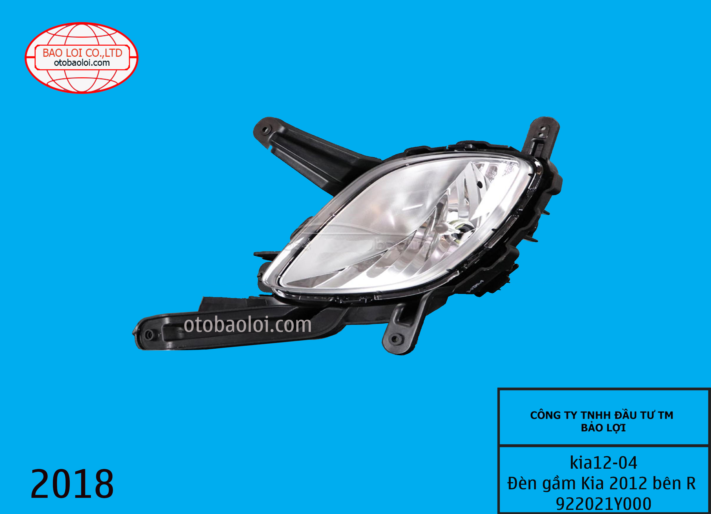 Đèn gầm Kia 2012 bên R 922021Y000